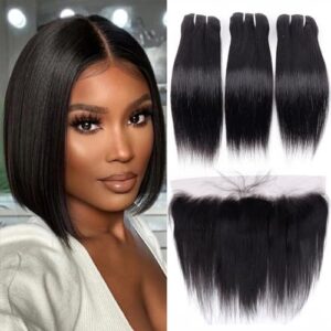 Human hair weave bundle for sale.