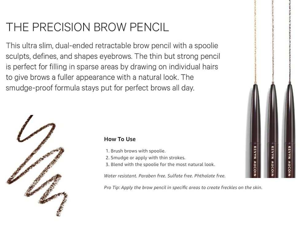 Kevyn Aucoin Clear Brow Gel Pencil Sculpting and Styling, 0.1 oz - Image 5