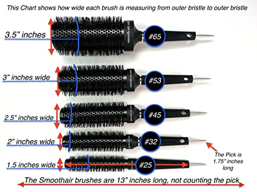 Large round hair brush for styling hair easily. - Image 6