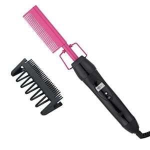 LCD hair brush with electric functionality.