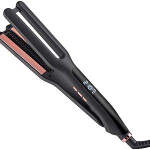 LCD Hair Straightening Brush ? 2-in-1 Styling Tool