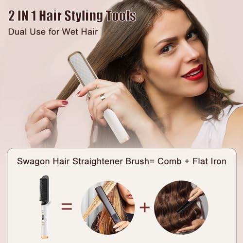 LED Hair Straightening Brush ? Straighten hair with ease. - Image 2