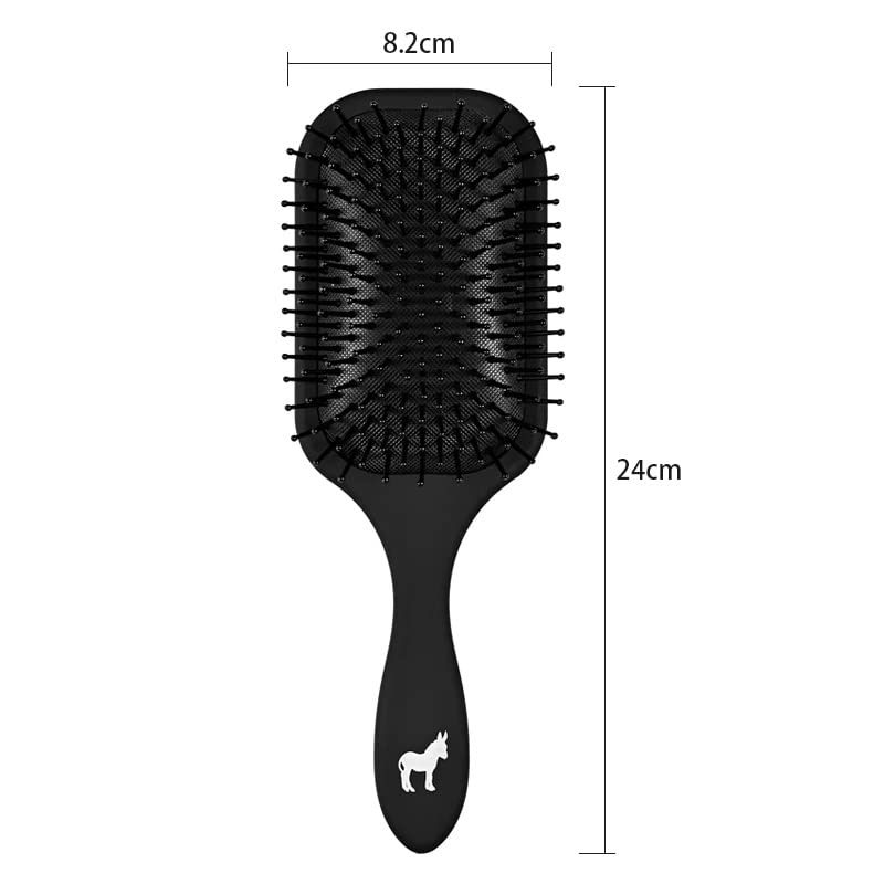 Gentle Soft Bristle Detangling Brush for Long Hair, Effortless Combing - Image 6