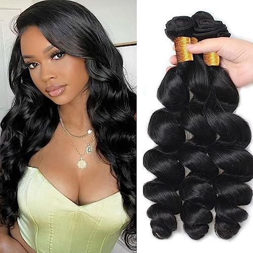 Loose Curl Human Hair Weave
