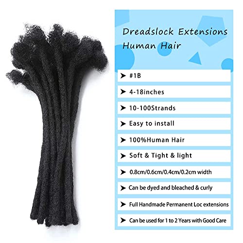 Men's Comfortable 12-inch Realistic Human Hair Dreadlock Wig - Image 2