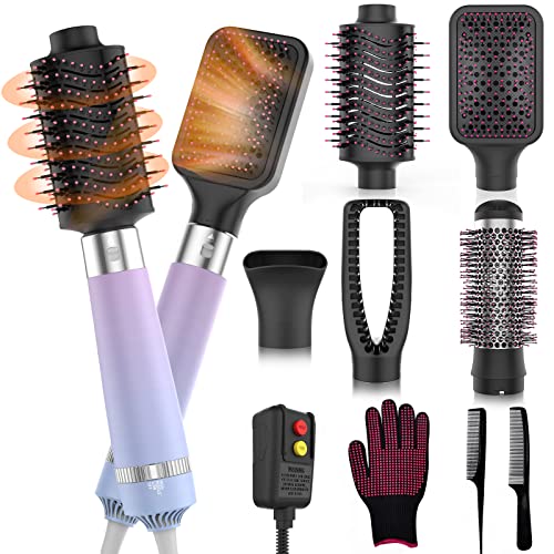NASV 100 Ionic Hair Dryer Brush for Smooth Shiny Hair, 1 Count