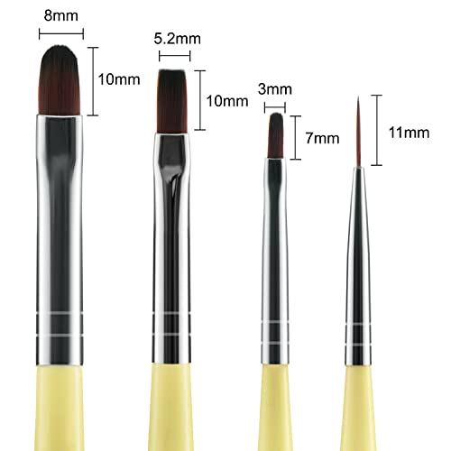 Natural hair brush for gel nails. - Image 2