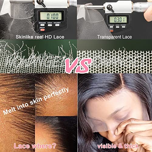 Natural Human Hair Seamless Fit Invisible Lace Wig - Comfortable Lightweight 10-Inch - Image 5