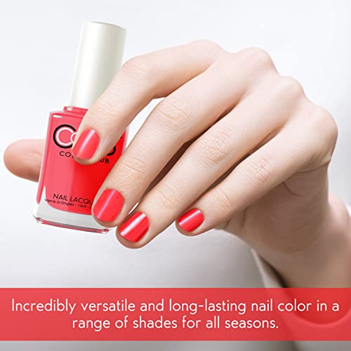 Vibrant Neon Coral Nail Polish for a Stunning, High-Gloss Finish - Image 3