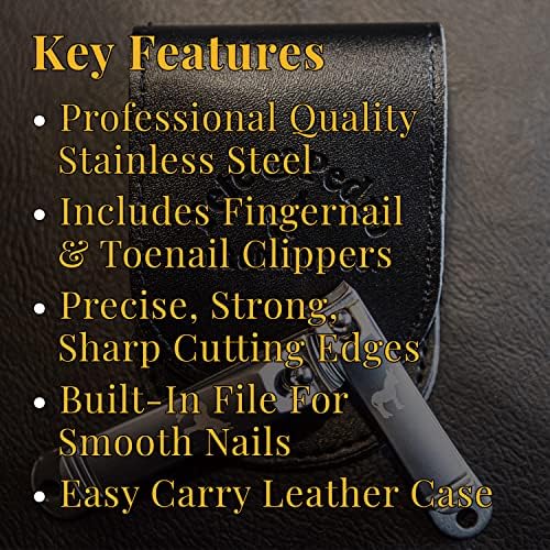 Pete and Pedro Medium Size Stainless Steel Precision Nail Clippers - Image 3