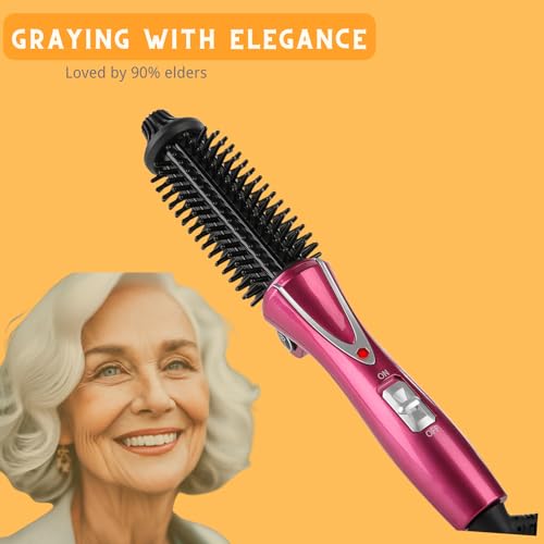 Phoebe Compact Mini Curling Iron Brush Travel Size Dual Voltage - Image 6