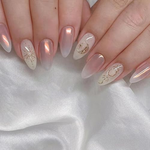 Pink and white gel nail art designs.