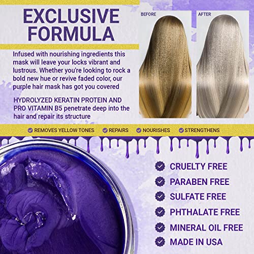 Redken Color Extend 8.5 oz Purple Hair Mask for Deep Conditioning and Brassiness Neutralization - Image 7