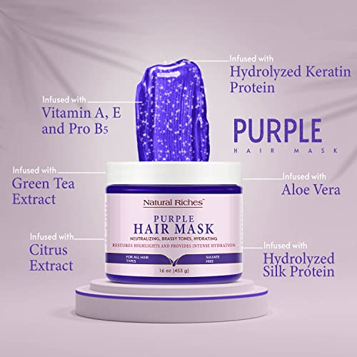 Redken Color Extend 8.5 oz Purple Hair Mask for Deep Conditioning and Brassiness Neutralization - Image 2