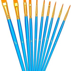 Resin art brush for styling hair.