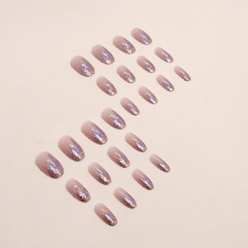 Short Ombre Acrylic Coffin Nails - Image 3