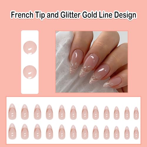 Sparkly gel tips for glamorous nails. - Image 2