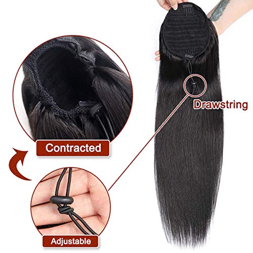?Straight Human Hair Ponytail ? Short Version? - Image 4