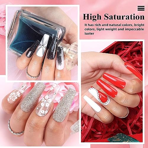 Beautiful At-Home Gel Dip Powder Nail Kit for Stylish Designs 12 Colors - Image 7