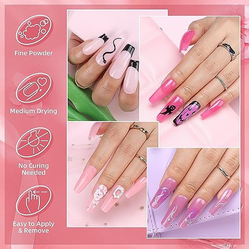 Beautiful At-Home Gel Dip Powder Nail Kit for Stylish Designs 12 Colors - Image 4