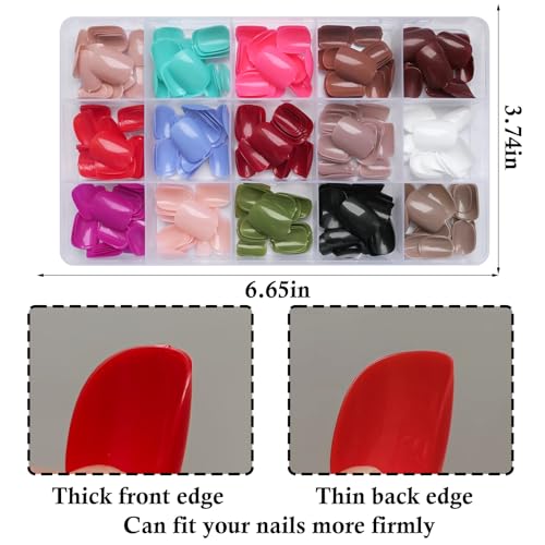 Thick acrylic nails for bold statement. - Image 5