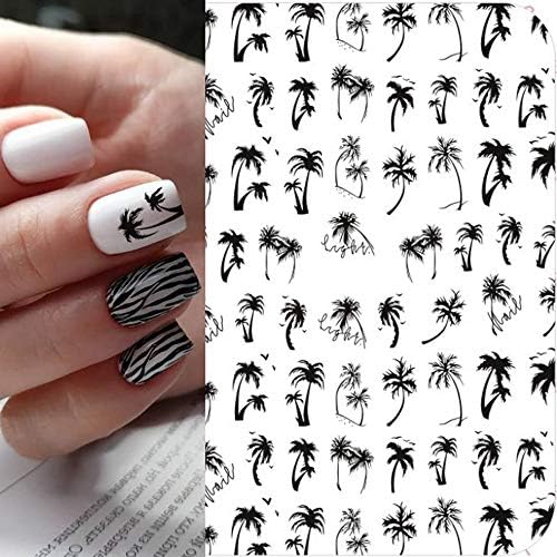 Tropical Palm Tree Stick-On Nails