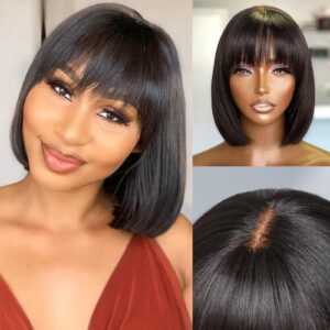 Premium USA-Made Human Hair Wig For Natural Look and Feel