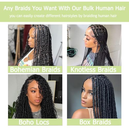 Wavy human hair braiding with wet look. - Image 6