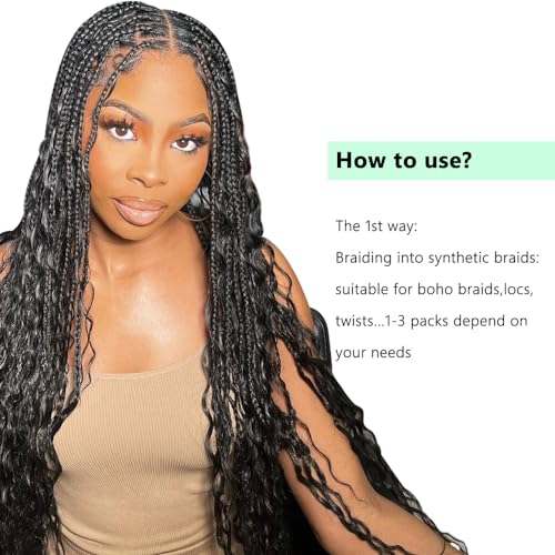 Wavy Human Hair Braids - Image 4