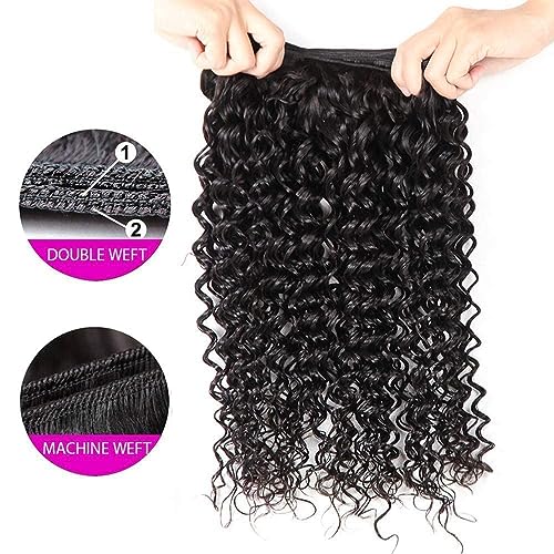 100g Natural Color Remy Human Hair Weaving Tracks Wet and Wavy - Image 3