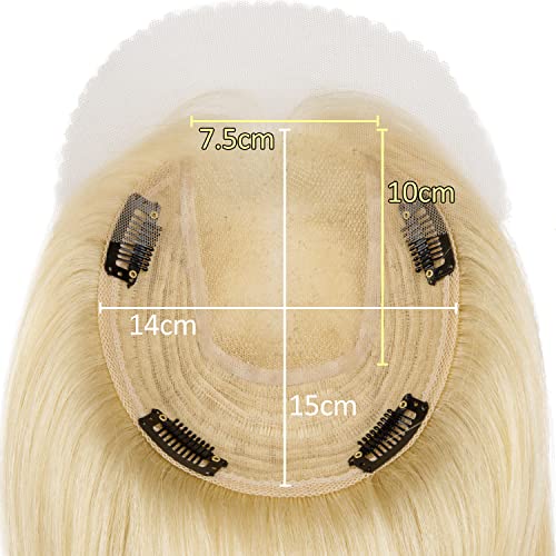 White human hair toppers for natural-looking hair solutions. - Image 3