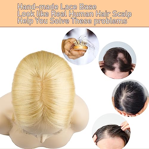 White human hair toppers for natural-looking hair solutions. - Image 7