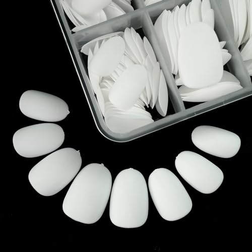 White round acrylic nails. - Image 4