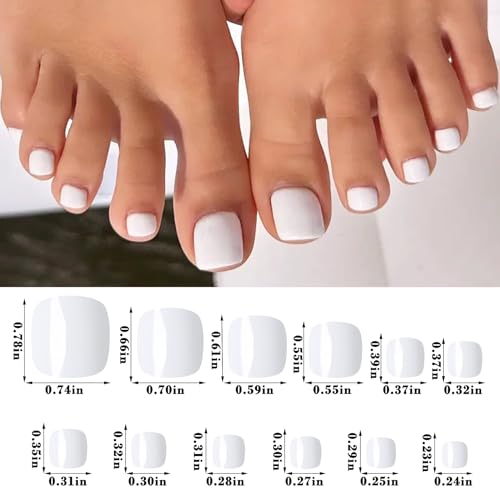 White spots from nail polish on toenails. - Image 2