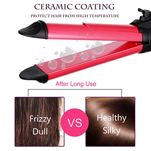 3 Mode Rotating Curling Iron Brush Straightener - Image 2