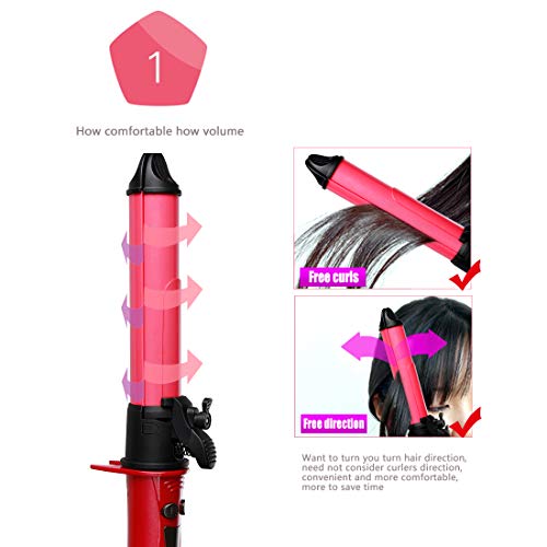 3 Mode Rotating Curling Iron Brush Straightener - Image 8