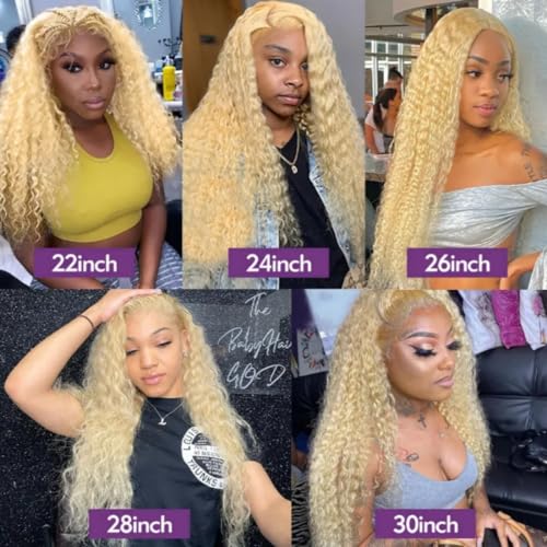30? Blonde Full Lace Human Hair Wig - Image 6