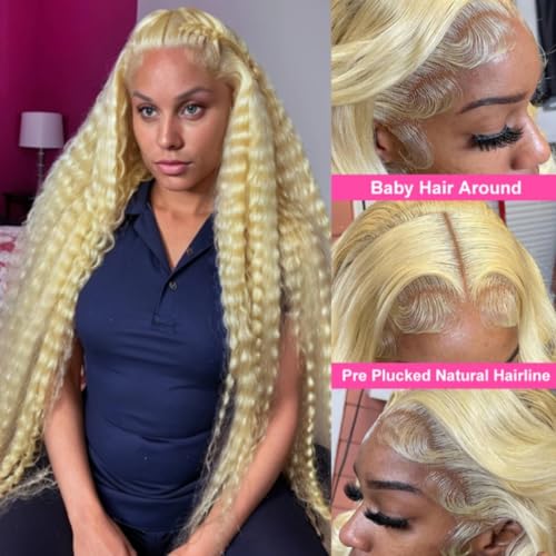 30? Blonde Full Lace Human Hair Wig - Image 3