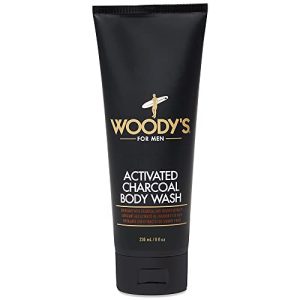 Charcoal-infused hair gel for sleek styles.