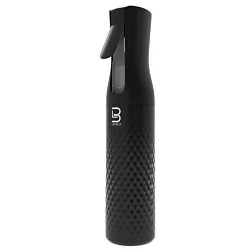 Black bottle hair gel for styling.