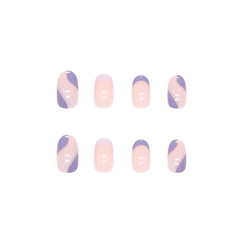Lavender Almond Acrylic Nails - Image 5