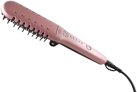 1.5 Inch Ceramic Tourmaline Smoothing and Straightening Heat Styling Hair Brush - Image 4