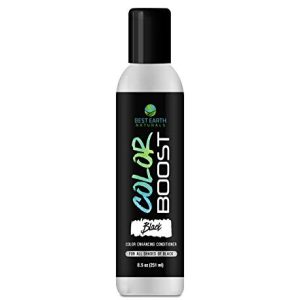 Black hair conditioner made with natural ingredients.