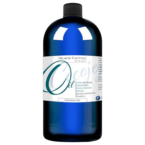 Pure Castor Oil 16 oz Bottle for Natural Hair Growth, Nourishing, and Moisturizing
