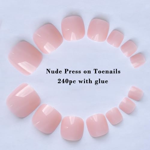 100 Piece Neutral Acrylic Nail Tips Set, Full Cover, Medium Size - Image 4