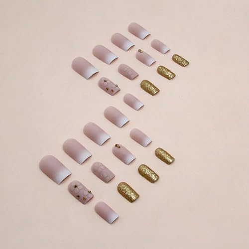 Matte Ombre Acrylic Nails - Image 4