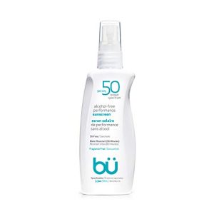 Hair spray with SPF protection.