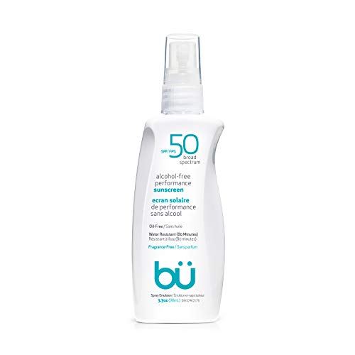 Hair spray with SPF protection.