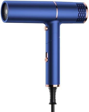 Compact hair dryer for travel convenience.
