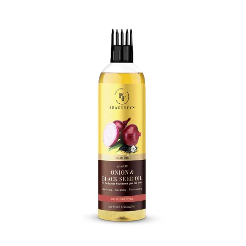 8 oz Castor Oil Onion Juice Hair Treatment for Healthy Growth